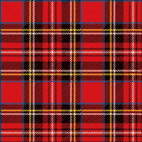 Șervețel - Scottish red - 33x33 cm 1 Șervețel - Scottish red - 33x33 cm