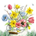 Șervețel – Flores Frescas de Primavera – 33×33 cm