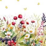 Șervețel – Sweet Berry Meadow – 33×33 cm