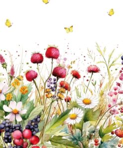 Șervețel – Sweet Berry Meadow – 33×33 cm