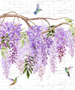Șervețel – Wisteria & Hummingbirds – 33×33 cm