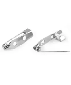 Ac metalic - broșă Platinum - 2x0,5 cm