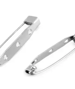 Ac metalic - broșă Platinum - 3,4x0,5 cm
