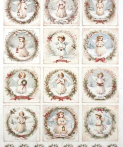 Hârtie de orez - Christmas Angels 2 - A4
