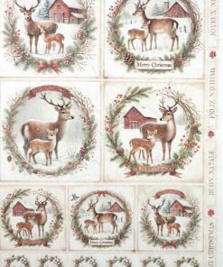 Hârtie de orez - Deers - A4