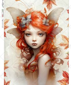Hârtie de orez – Autumn Fairy – A5