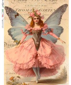 Hârtie de orez – Butterfly Fairy – A5