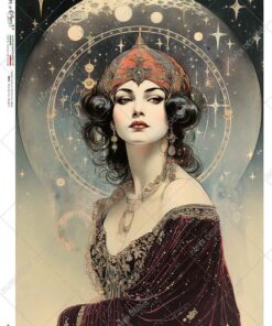 Hârtie de orez – Celestial Art Nouveau - A5