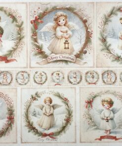 Hârtie de orez – Christmas Angels 2 – 32×45 cm
