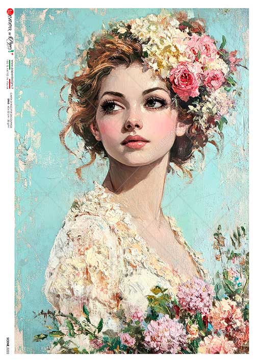 Hârtie de orez – Floral Beauty – A5 1 Hârtie de orez – Floral Beauty – A5