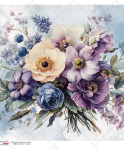Hârtie de orez – Flowers - A5