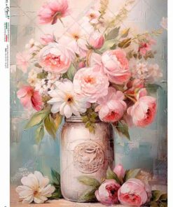 Hârtie de orez – Pink Bunch 2 - A5