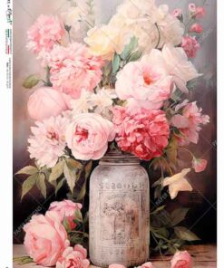 Hârtie de orez – Pink Bunch - A5