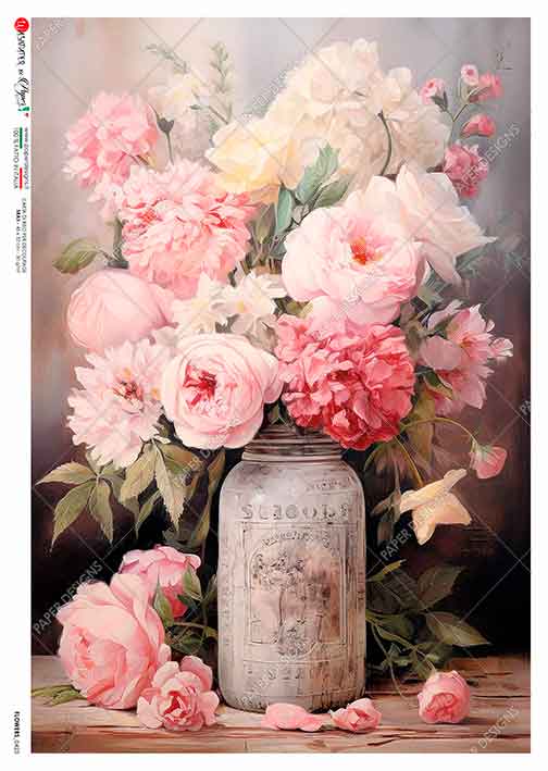 Hârtie de orez – Pink Bunch - A5 1 Hârtie de orez – Pink Bunch - A5