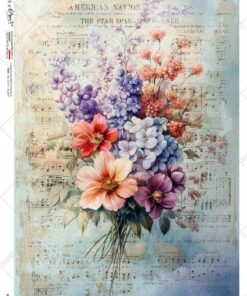 Hârtie de orez – Shades of Violet – A4