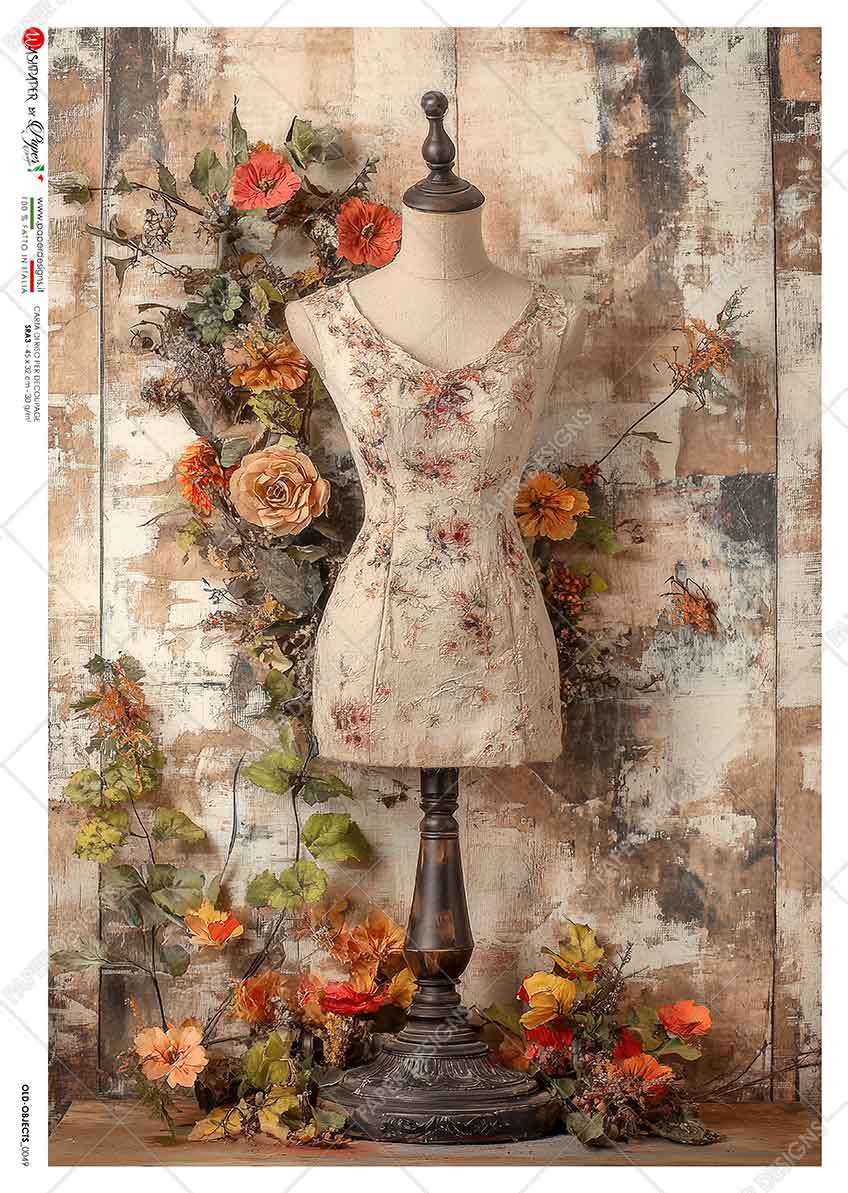 Hârtie de orez – Vintage Mannequin – A5 1 Hârtie de orez – Vintage Mannequin – A5