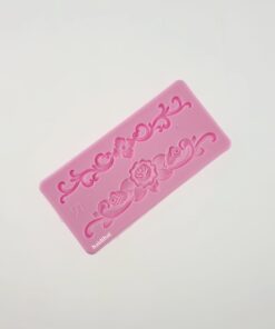 Matriță silicon – Border Roses - 11,4x5,5 cm