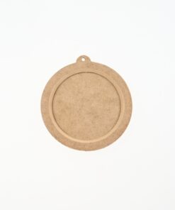 Decorațiune MDF - glob - 2 elemente - 12,8x12 cm
