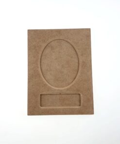 Decorațiune ramă MDF - 2 elemente - 19,7x14,7 cm