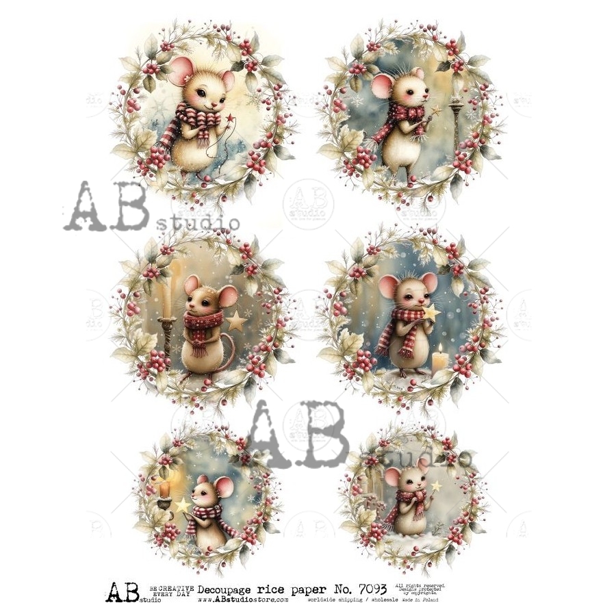 Hârtie de orez - The Mouse and the Star - A4 1 Hârtie de orez - The Mouse and the Star - A4
