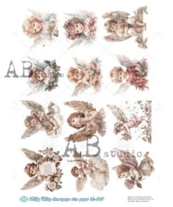 Hârtie de orez – Angels – A4