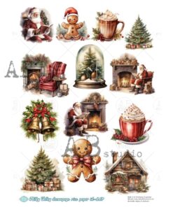 Hârtie de orez – Christmas Mood 2 – A4