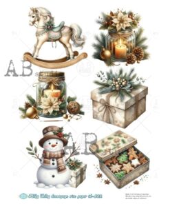 Hârtie de orez – Christmas Mood – A4