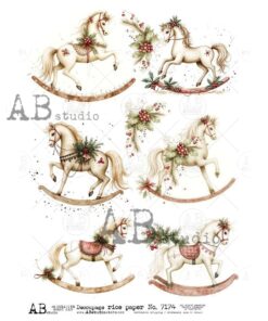 Hârtie de orez – Rocking Horse 2 – A4