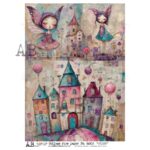 Hârtie de orez – The Fairy Castle – A4