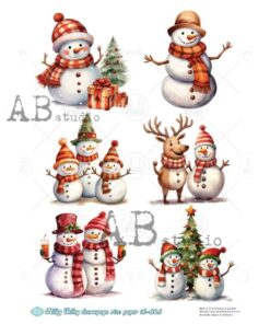 Hârtie de orez – The Snowmen 2 – A4