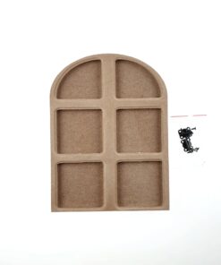 Ramă tip fereastră cu arcadă - MDF - 2 elemente - 19,7x14,7 cm