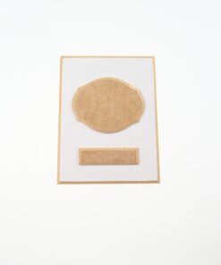 Set decorativ - 3 elemente - MDF - 19,7x14,8 cm