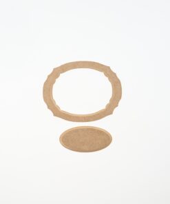Set decorativ MDF pentru cutii - 2 elemente - 13.7x11 cm