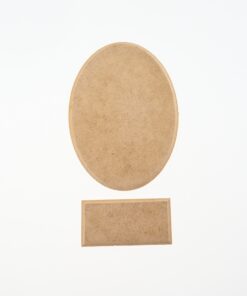 Set decorativ pentru cutii - 2 elemente - MDF - 17x11,8 cm