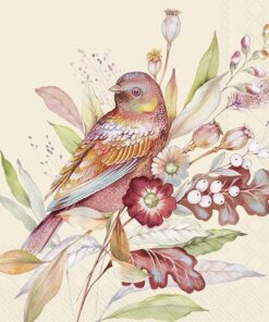 Șervețel - Autumn Meadow Bird - 33x33 cm