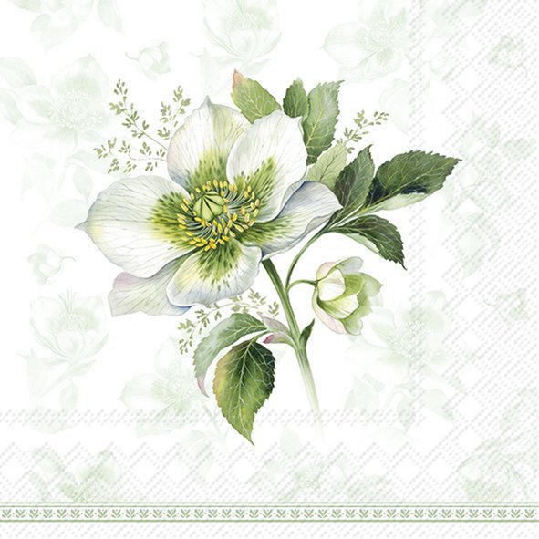 Șervețel - Classic Christmas Rose - 33x33 cm 1 Șervețel - Classic Christmas Rose - 33x33 cm
