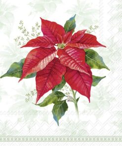 Șervețel - Classic Poinsettia - 33x33 cm