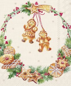 Șervețel - Cookie Wreath - 33x33 cm