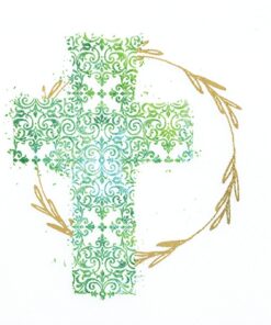 Șervețel - Cross green - 33x33 cm