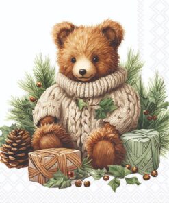 Șervețel - Cuddle Bear - 33x33 cm
