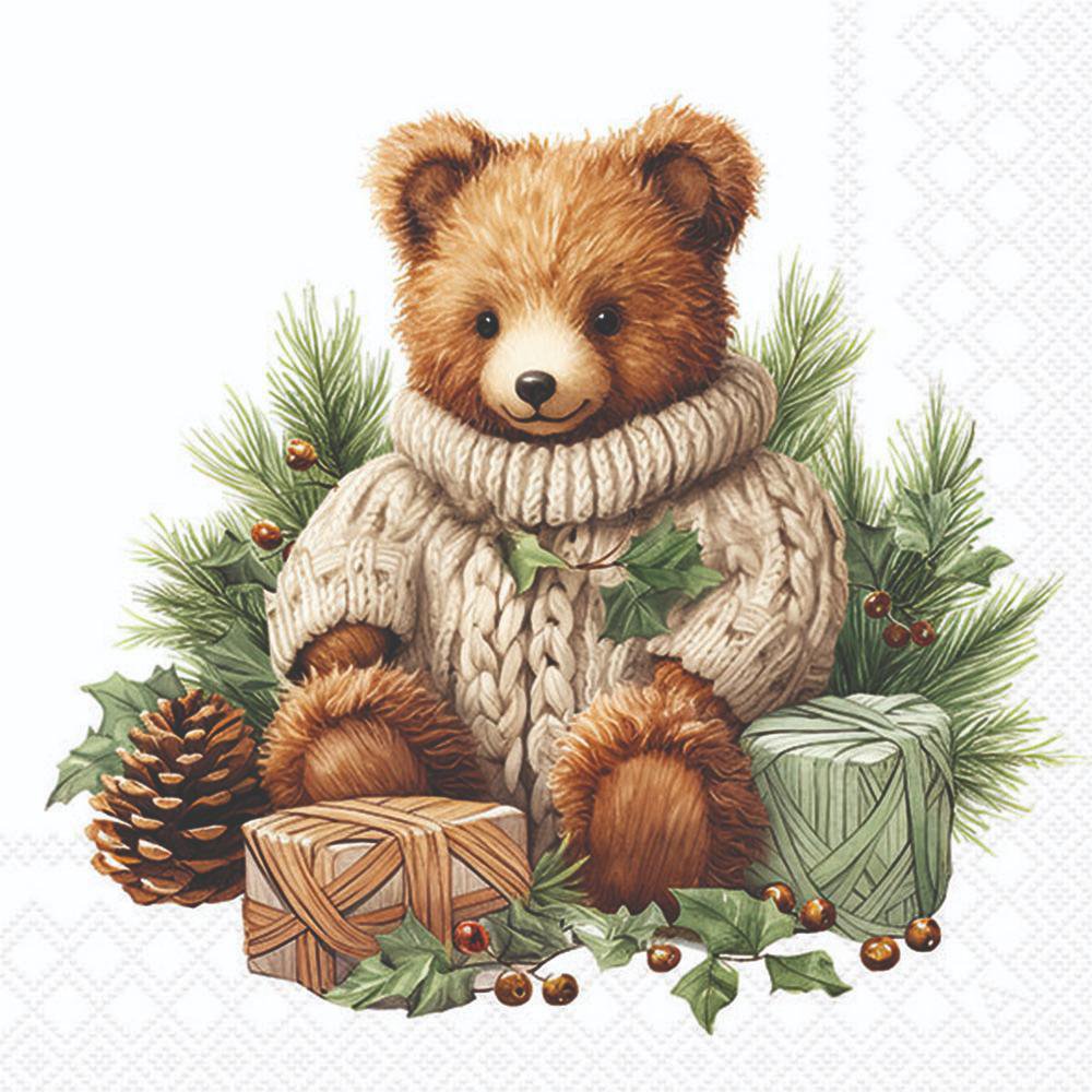 Șervețel - Cuddle Bear - 33x33 cm 1 Șervețel - Cuddle Bear - 33x33 cm