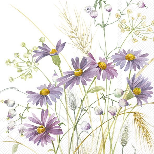Șervețel - Lilac Aster - 33x33 cm 1 Șervețel - Lilac Aster - 33x33 cm