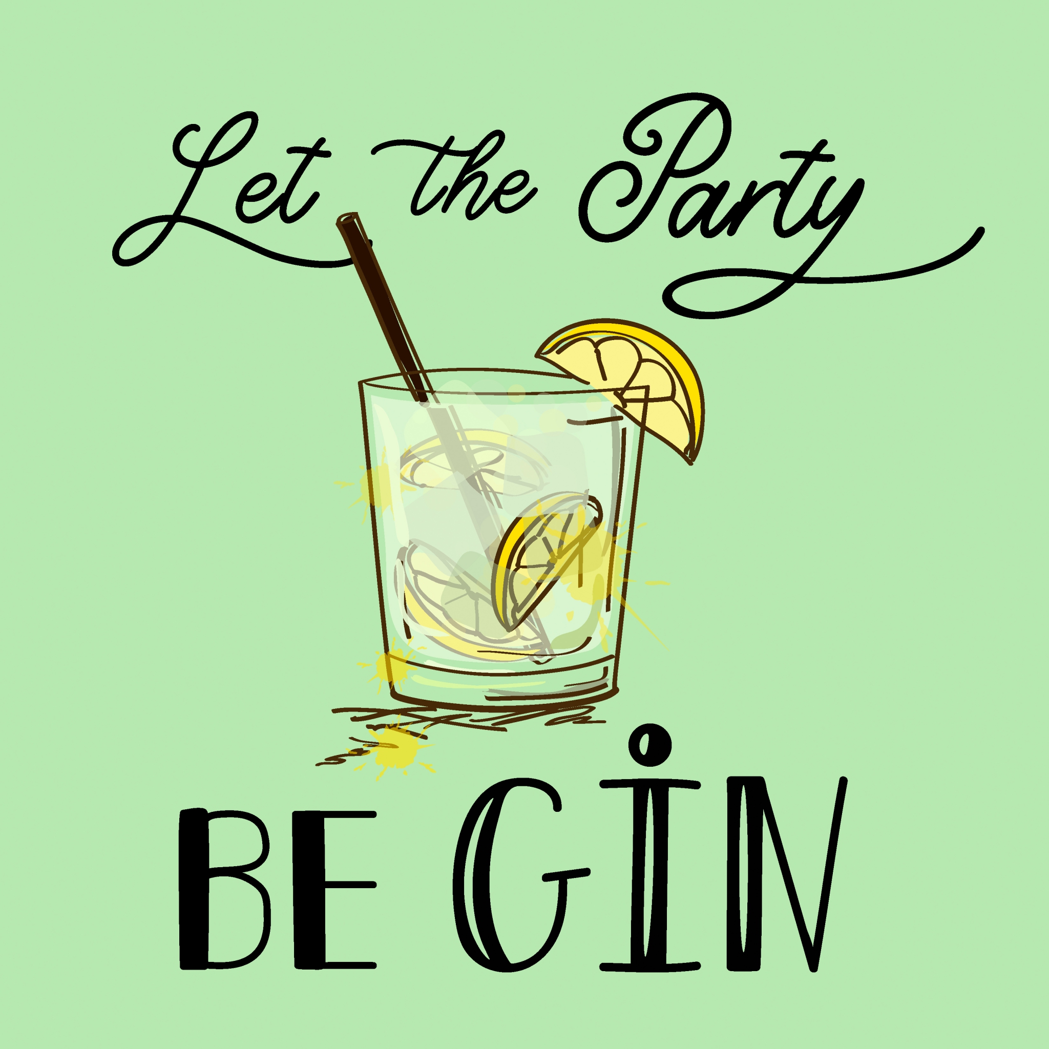 Șervețel - Party Gin - 33x33 cm 1 Șervețel - Party Gin - 33x33 cm