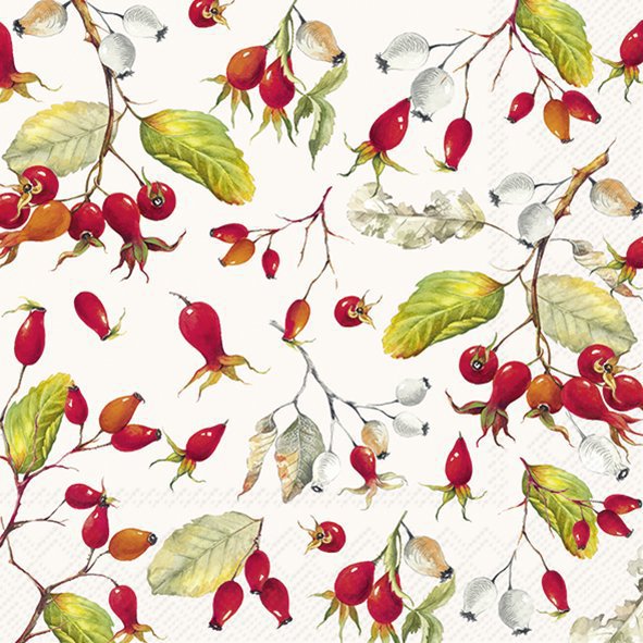Șervețel - Rose Hip - 33x33 cm 1 Șervețel - Rose Hip - 33x33 cm