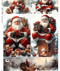 Hârtie de orez - Santa's Gifts - A5