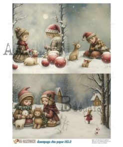 Hârtie de orez - Winter stories 2 - A4