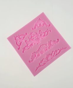 Matriță silicon - Borders and Corners - 10,5x10,5x1 cm