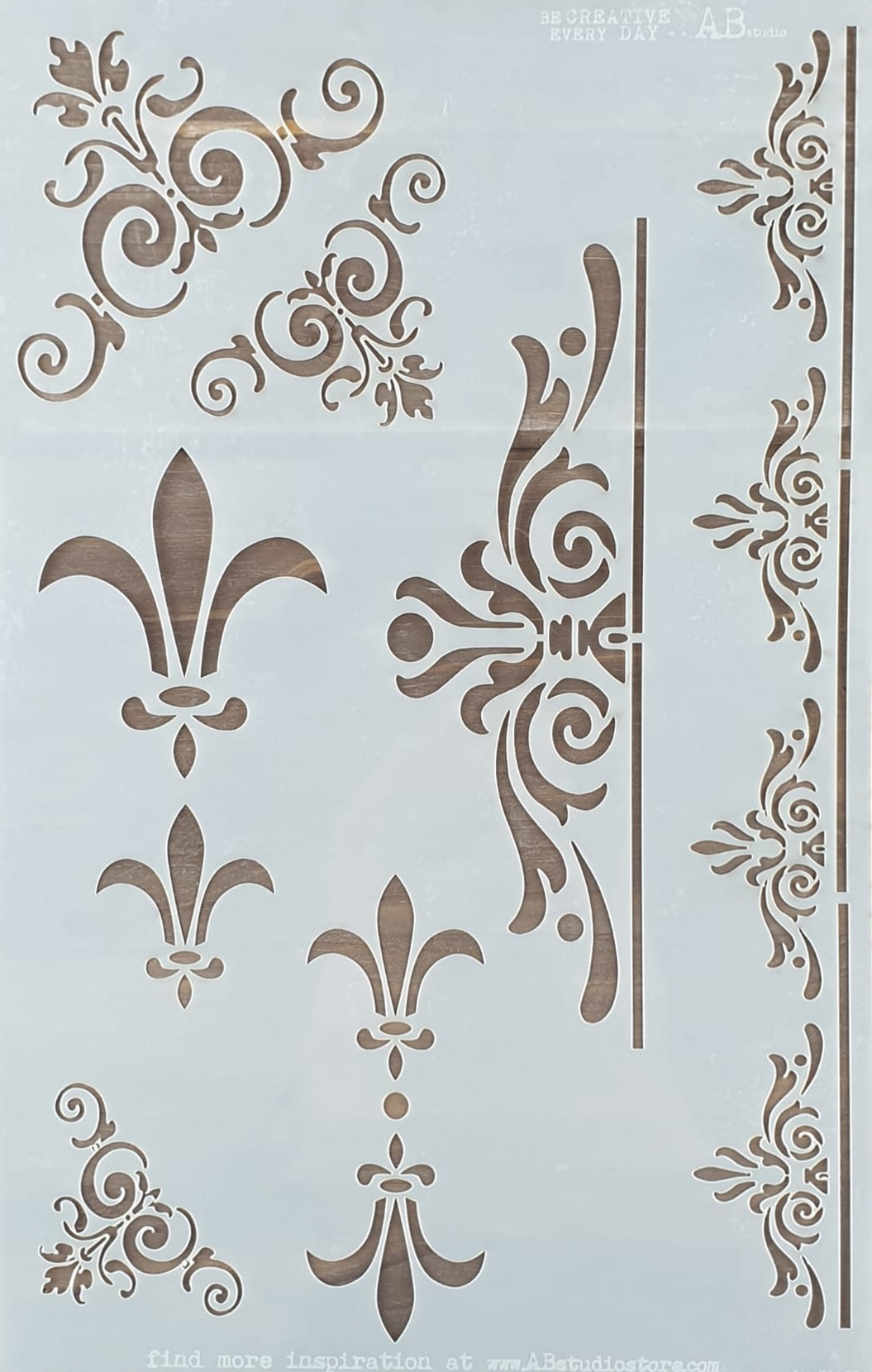 Șablon - Decorative Ornaments - 28x18 cm 1 Șablon - Decorative Ornaments - 28x18 cm