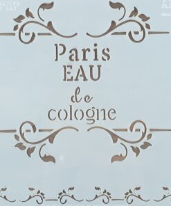 Șablon - Paris Cologne - 15x15 cm