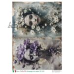 Hârtie de orez - Mysterious Woman - A4